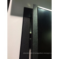 Conception 3D peinture noire modèle de porte principale en fer entrée en acier en bois avant blindé de la porte blindé